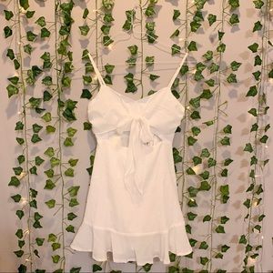 ☆ Hello Molly White Lovers Quarrel Tie-Up Dress☆